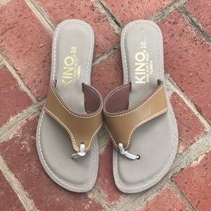 Kino 10 Tan Sandals 9.5 NWOT